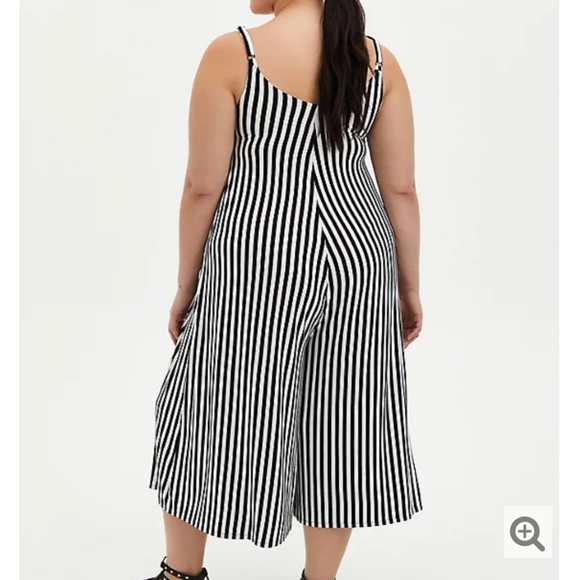 Torrid Striped Jumpsuit - Picture 2 of 5